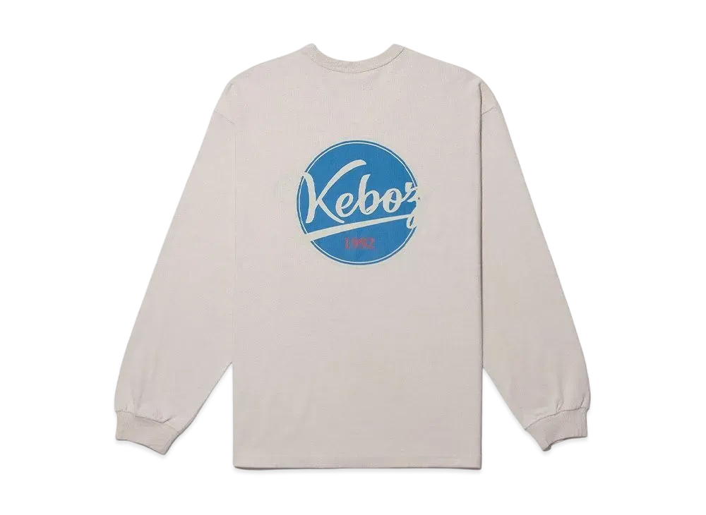 KEBOZ Bb Logo L/S Tee "Cream"