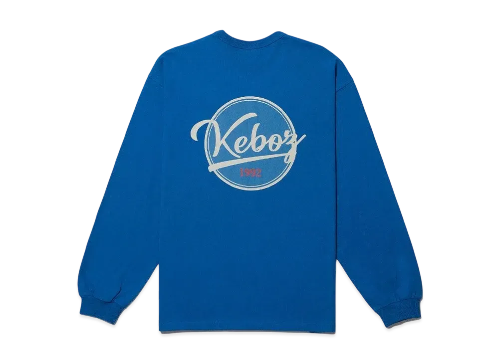 KEBOZ Bb Logo L/S Tee "Cerulean"