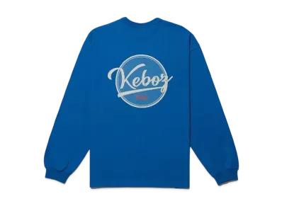 KEBOZ Bb Logo L/S Tee "Cerulean"