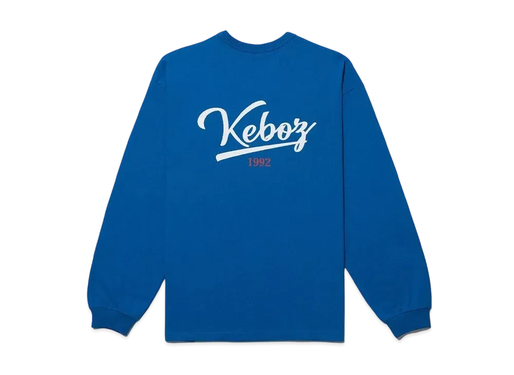 KEBOZ Icon Logo L/S Tee "Cerulean"