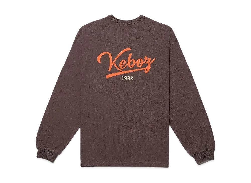 KEBOZ Icon Logo L/S Tee "Walnut"