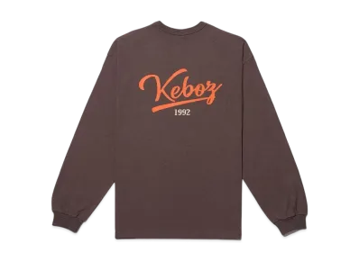 KEBOZ Icon Logo L/S Tee "Walnut"