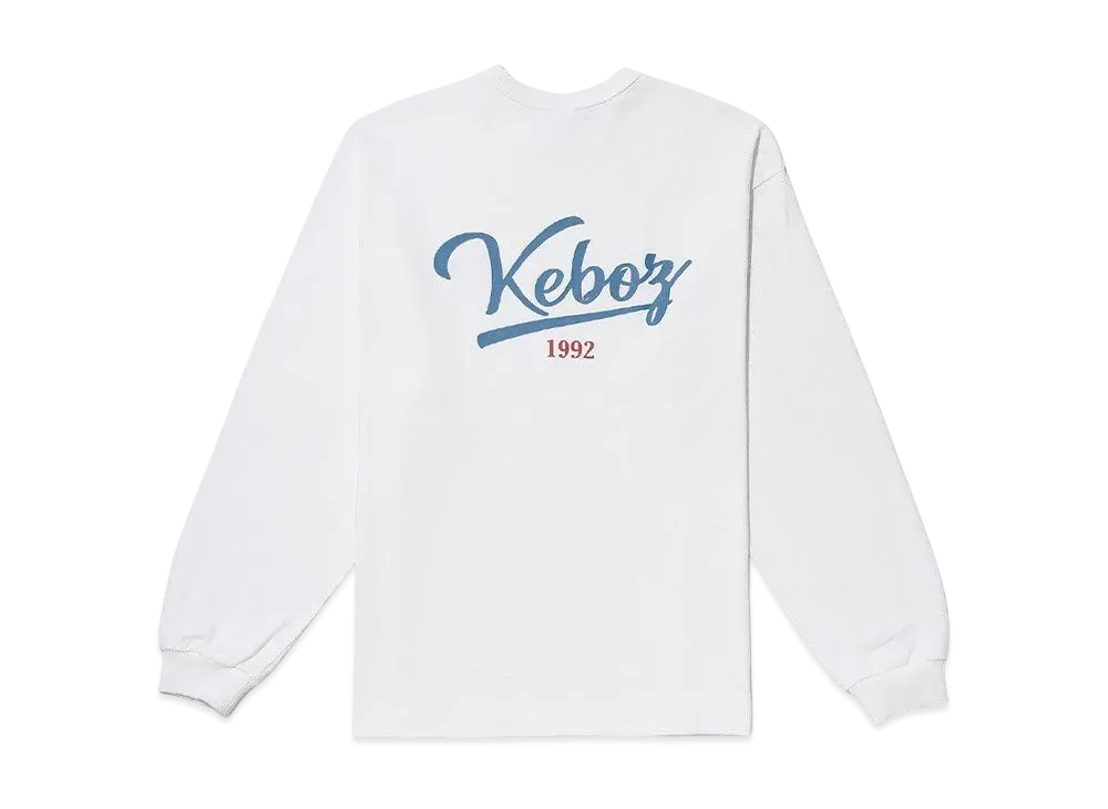 KEBOZ Icon Logo L/S Tee "White"