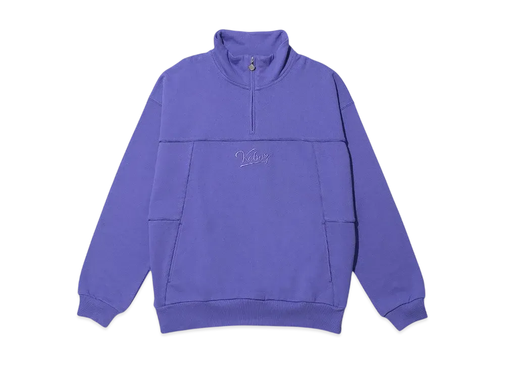 KEBOZ Piping Half Zip Sweat Pullover "Fuji"