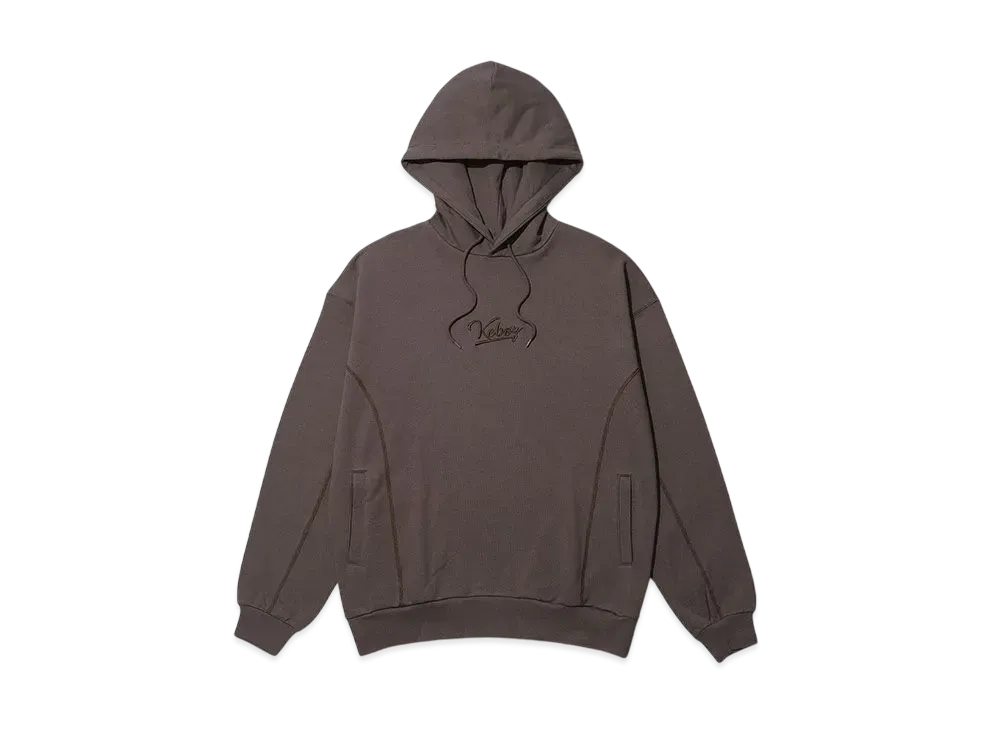 KEBOZ Ball Stitch Sweat Hoodie "Walnut"
