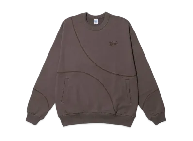 KEBOZ Ball Stitch Sweat Crewneck "Walnut"