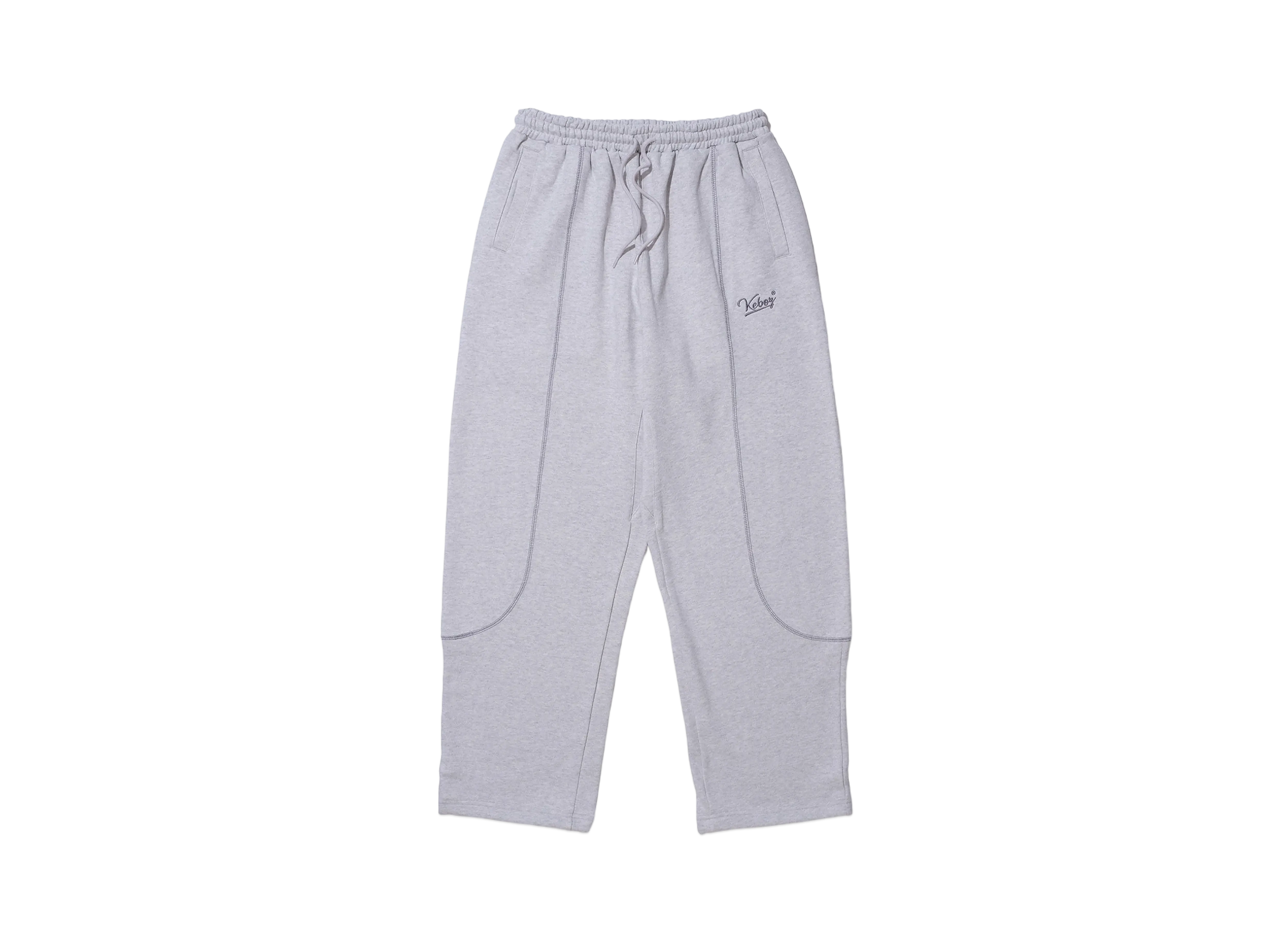 KEBOZ Ball Stitch Sweat Pants "Gray"