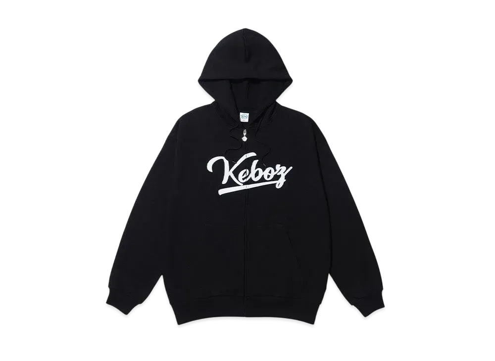 KEBOZ Icon Logo Sweat Full Zip Hoodie "Black"