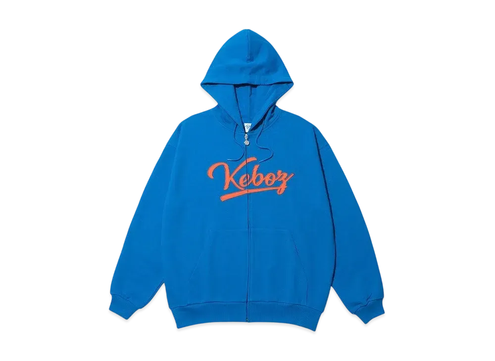 KEBOZ Icon Logo Sweat Full Zip Hoodie "Cerulean"