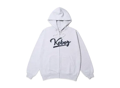 KEBOZ Icon Logo Sweat Full Zip Hoodie "Gray"