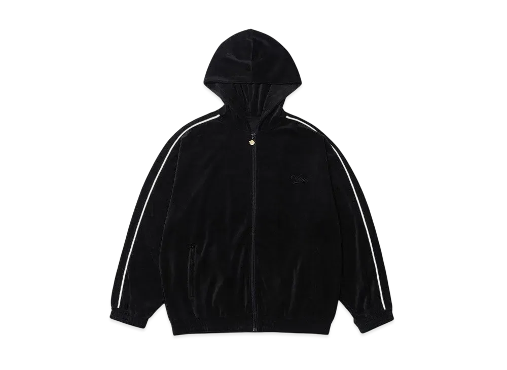 KEBOZ Velour Hoodie "Black"