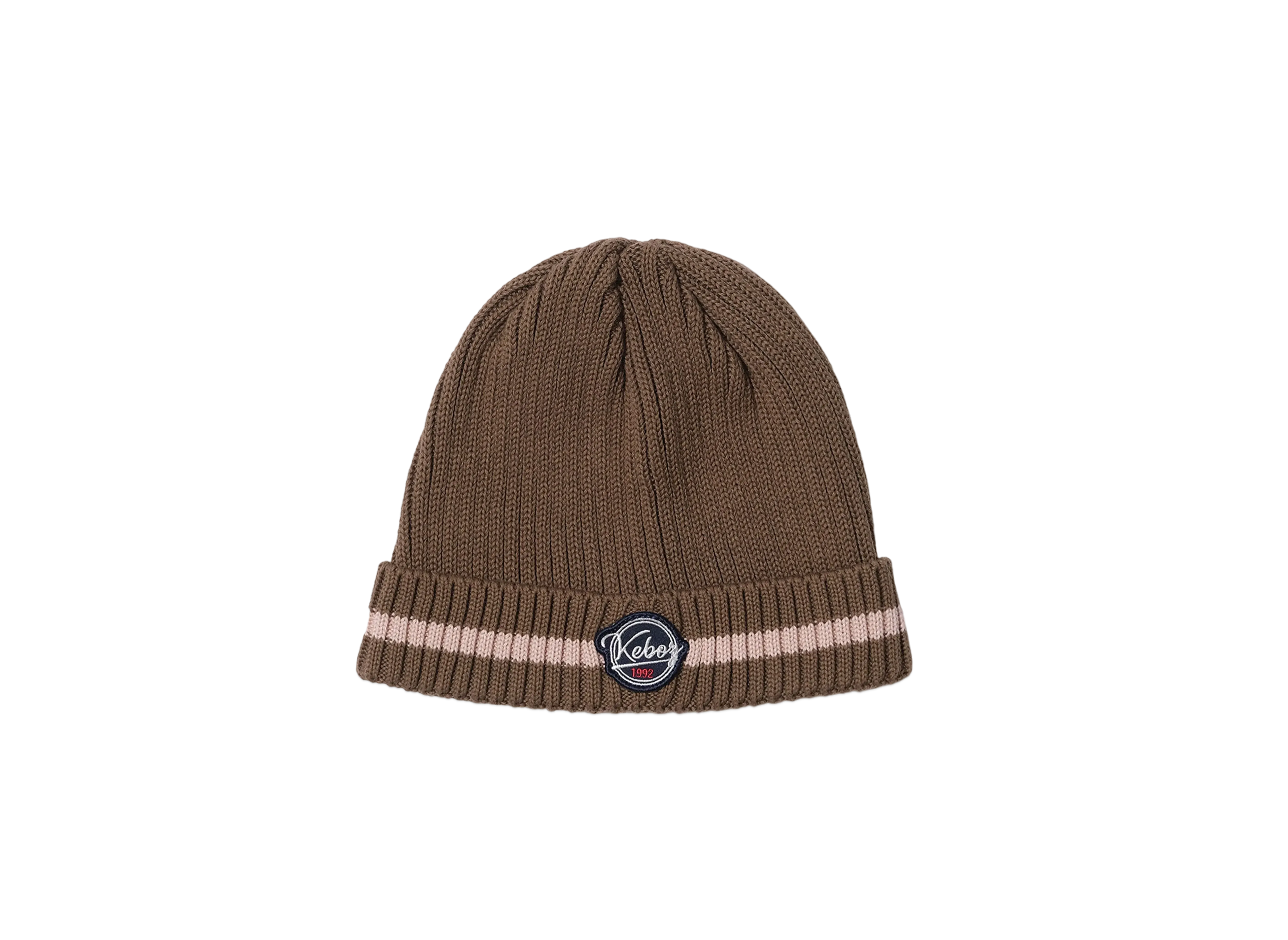 KEBOZ Wappen Rib Beanie "Khaki"
