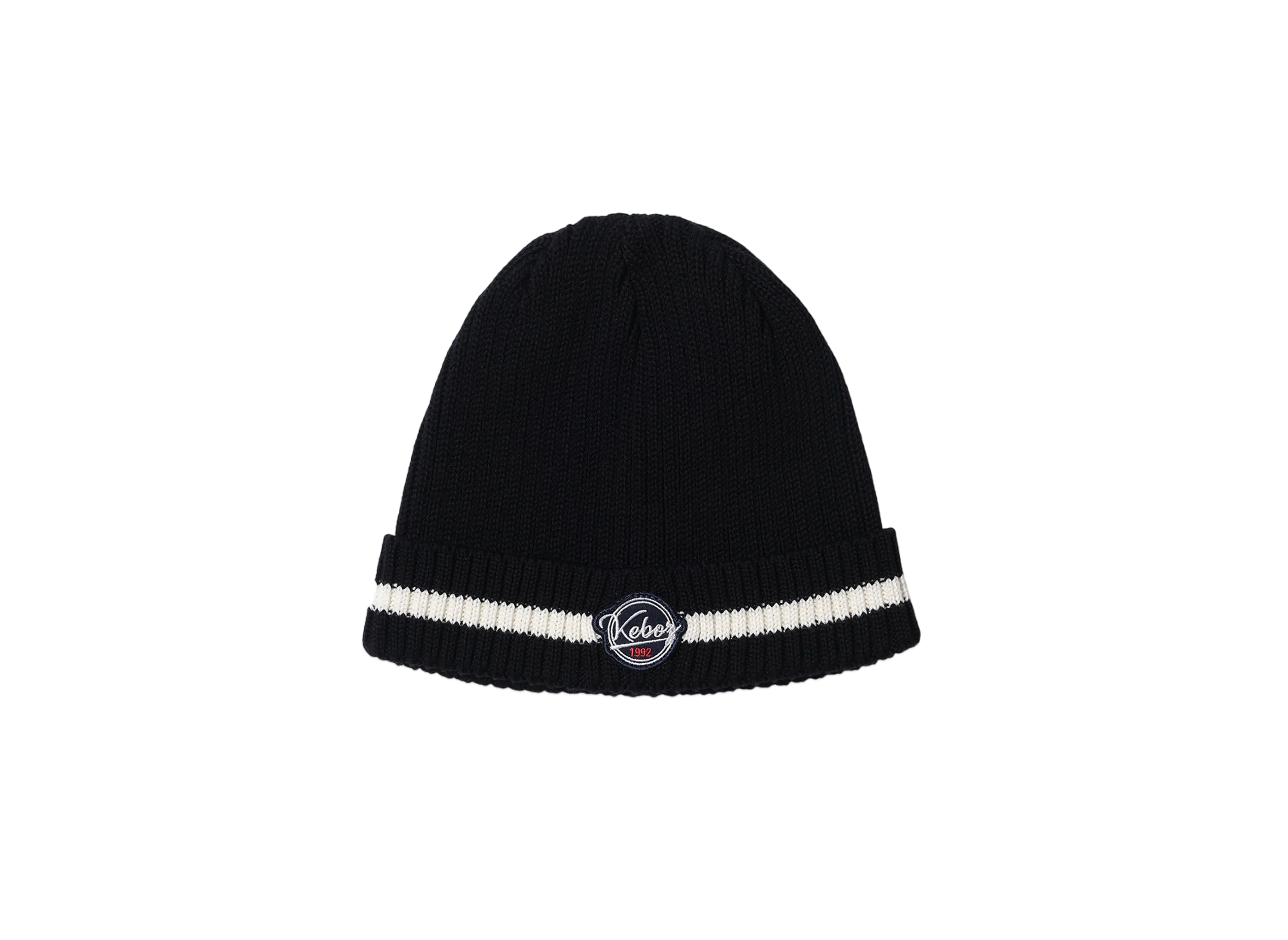 KEBOZ Wappen Rib Beanie "Black"