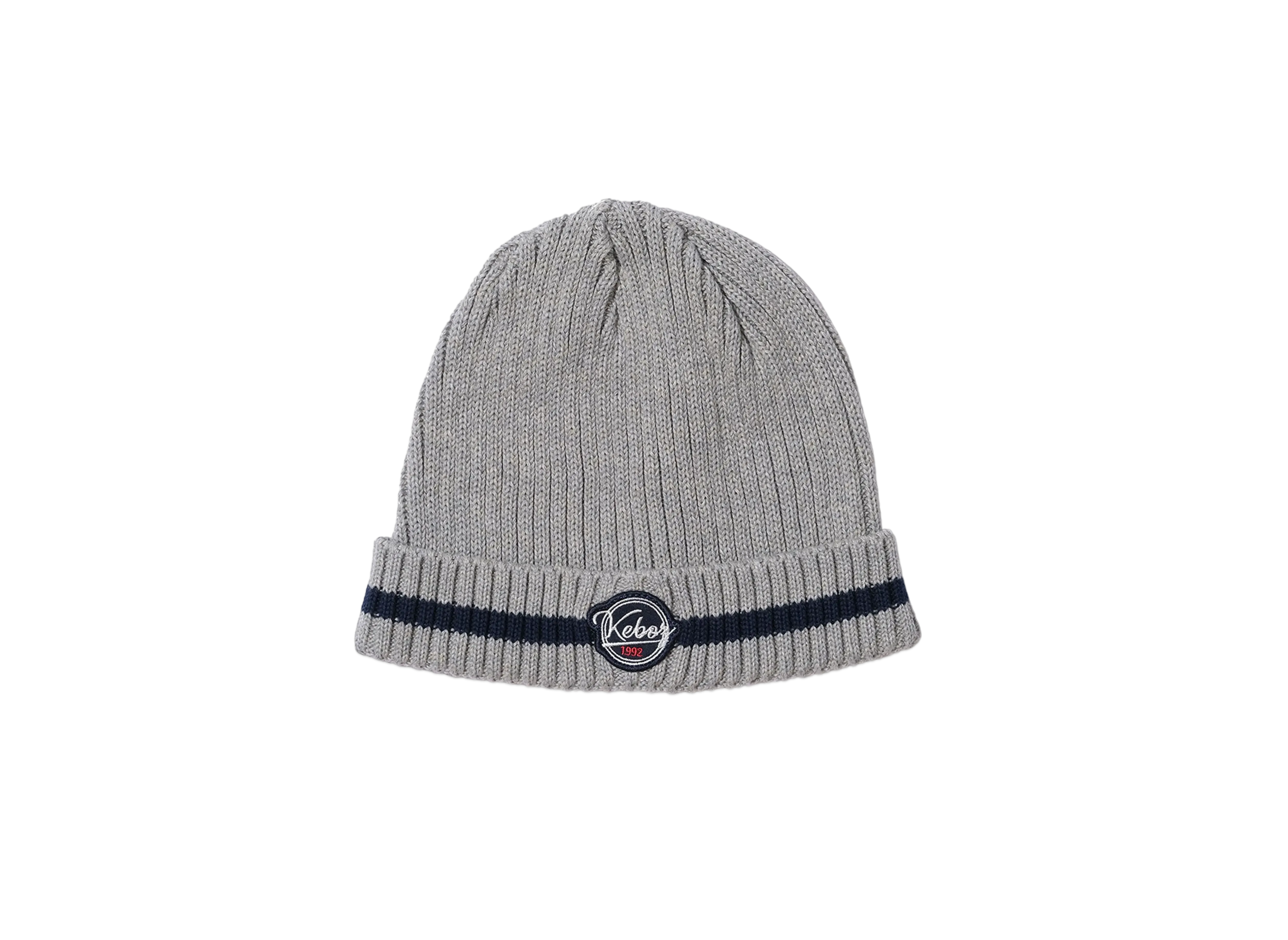 KEBOZ Wappen Rib Beanie "Gray"