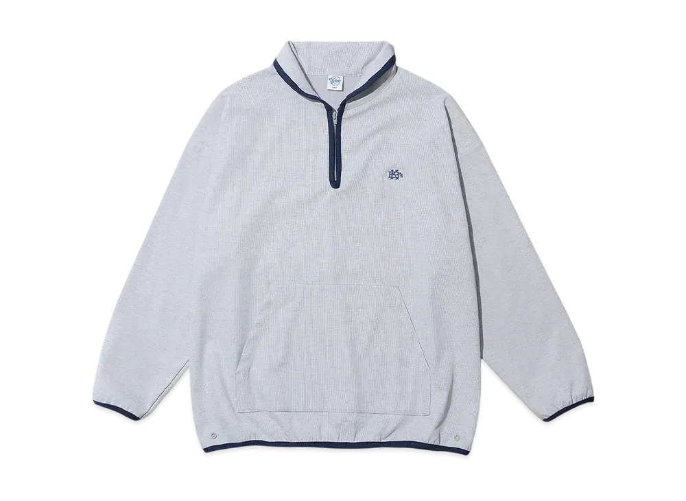 KEBOZ Half Zip Piping Light Jacket "Light Gray"