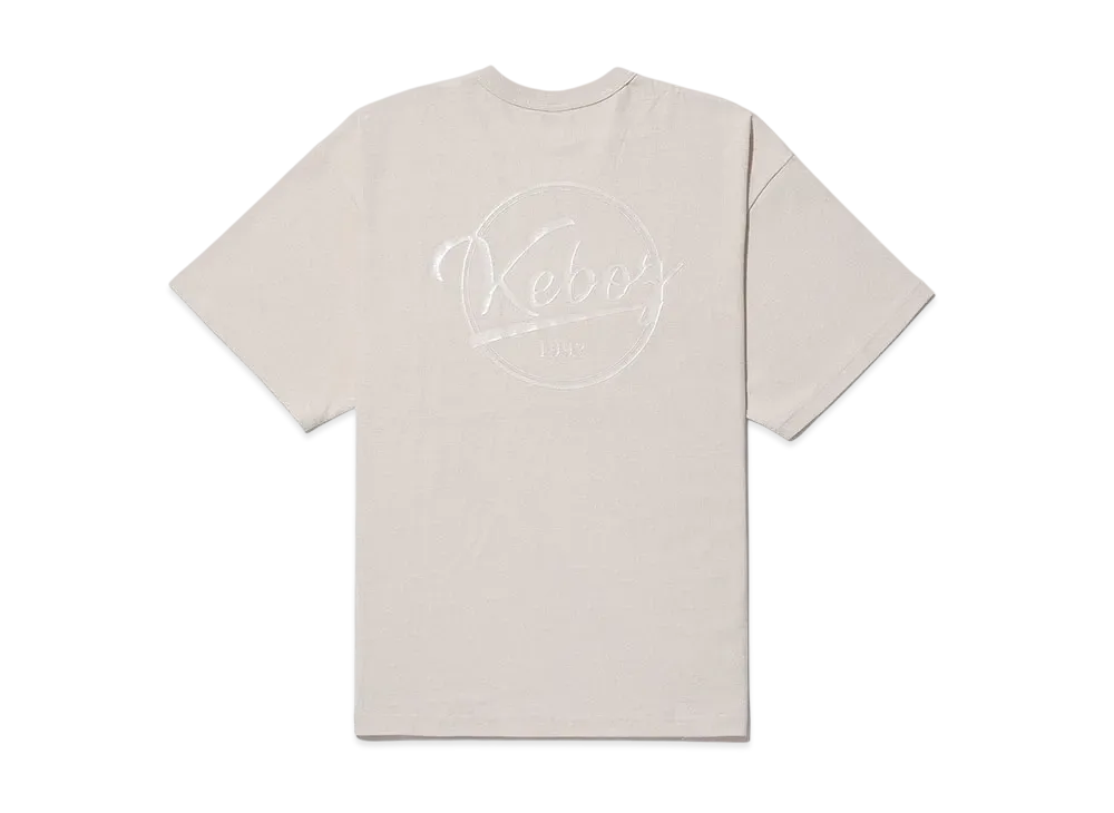 KEBOZ Gel Bb Logo S/S Tee "Cream"