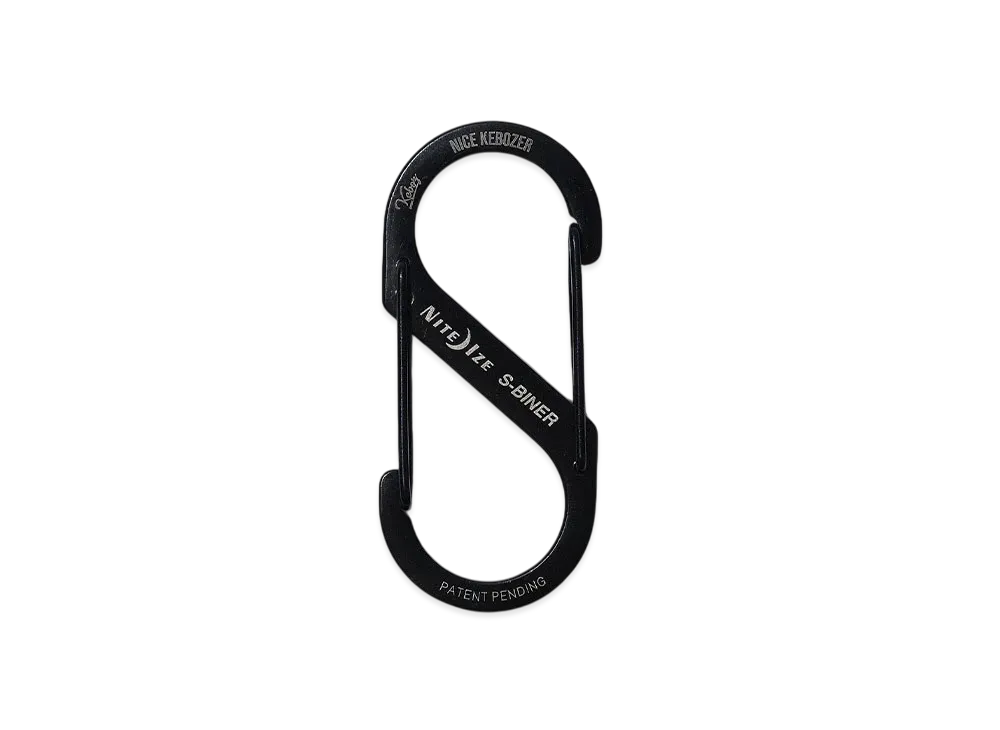 KEBOZ Half Zip Exclusive Nite Ize S-Biner "Black"