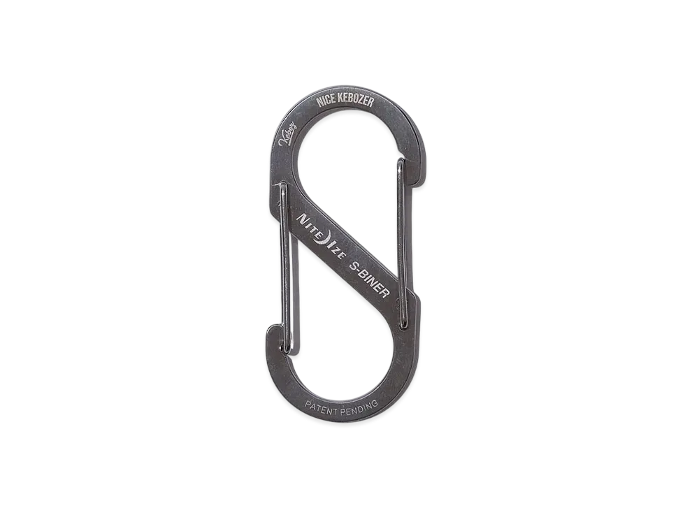 KEBOZ Half Zip Exclusive Nite Ize S-Biner "Silver"