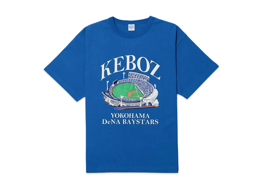 KEBOZ Baystars Half Zip Ys S/S Tee "Cerulean"