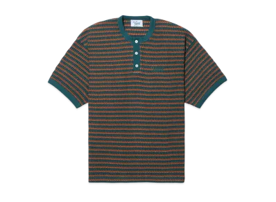 KEBOZ Waffle Border S/S Tee "Green/Brown"