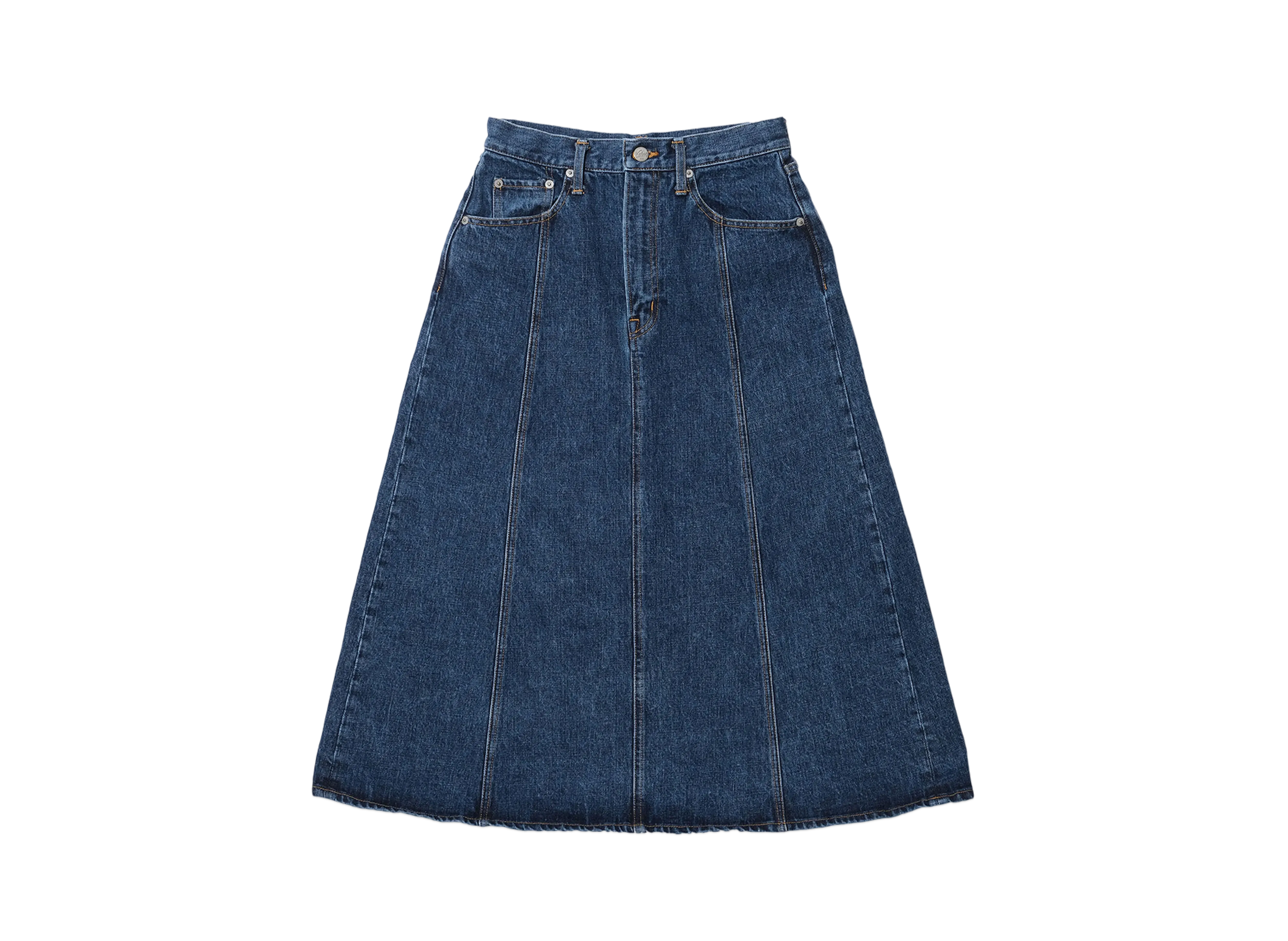 KEBOZ Panel Denim Skirt "Blue"