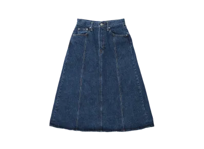 KEBOZ Panel Denim Skirt "Blue"