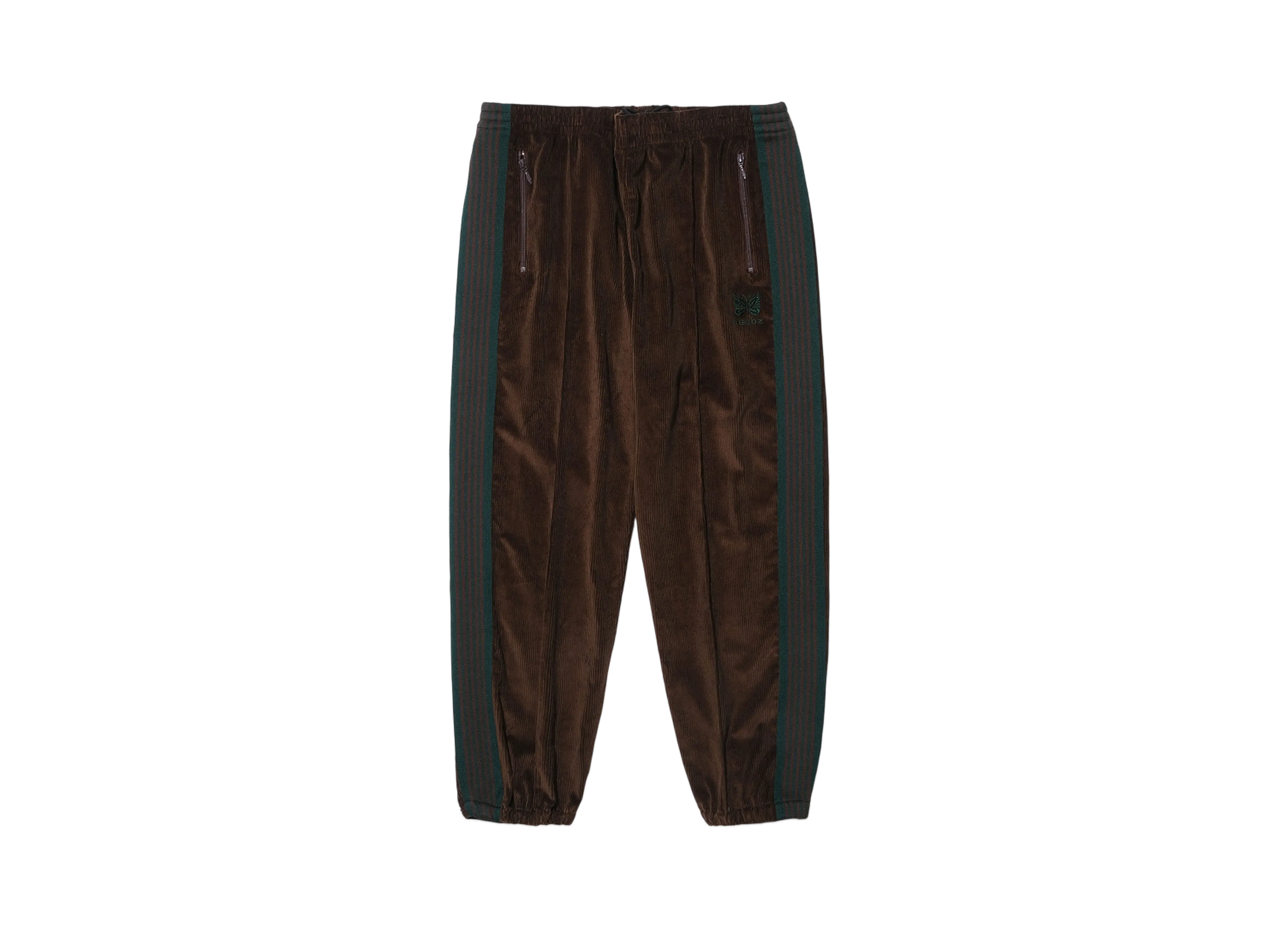 KEBOZ Needles x Keboz Corduroy Zipped Track Pants "Brown"