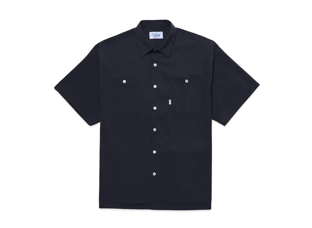 KEBOZ Tech Linen Shirt "Navy"