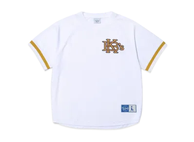 KEBOZ Mesh V Neck Baseball Shirt "White"