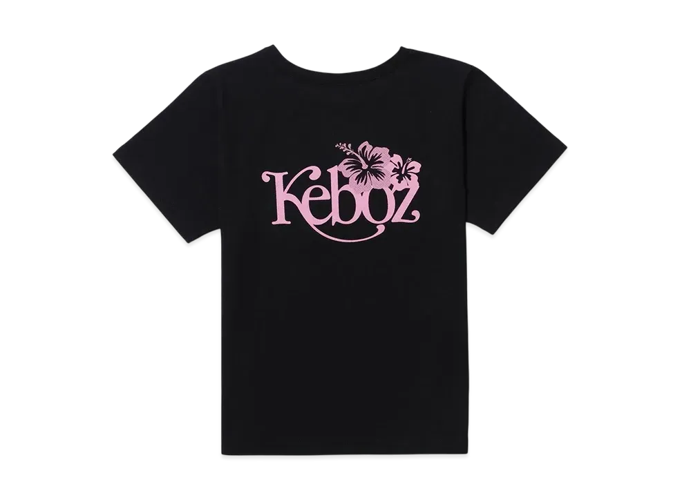KEBOZ Hibiscus S/S Tee "Black"