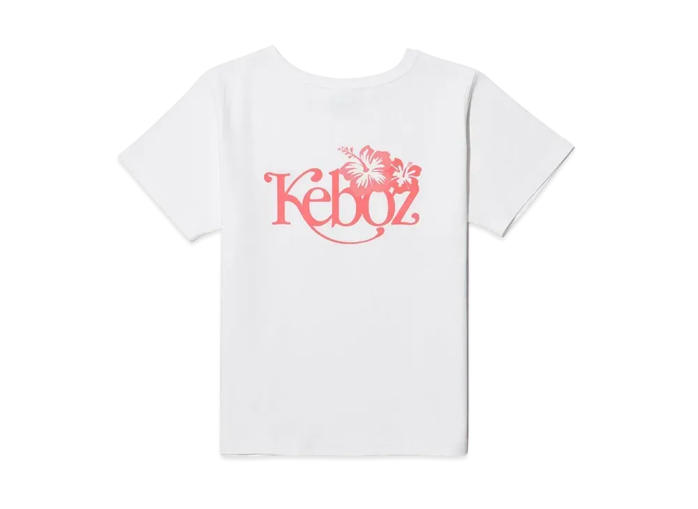 KEBOZ Hibiscus S/S Tee "White"