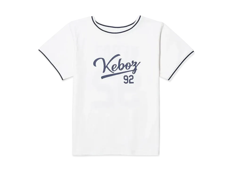 KEBOZ Hibiscus Rib S/S Tee "White"