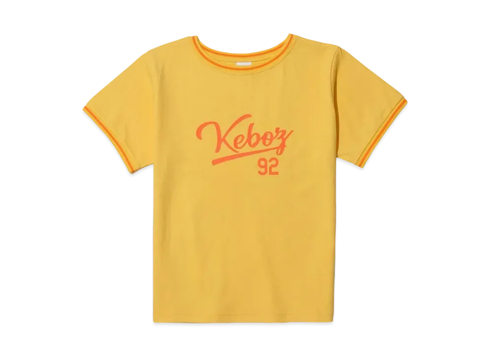KEBOZ Hibiscus Rib S/S Tee "Lemon"