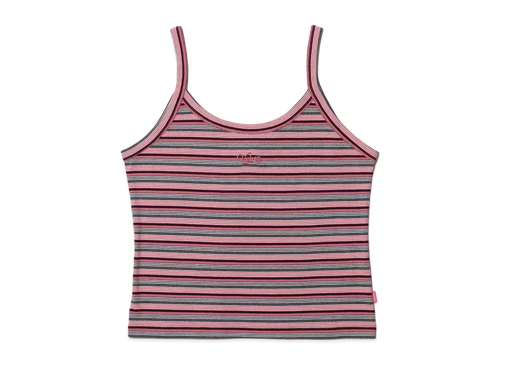 KEBOZ Mini Logo Border Camisole "Pink"