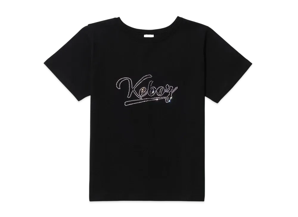 KEBOZ Icon Rhinestone S/S Tee "Black"