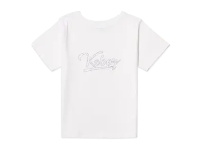 KEBOZ Icon Rhinestone S/S Tee "White"