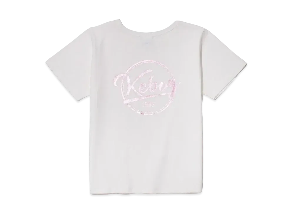 KEBOZ Metallic Bb Logo S/S Tee "White"