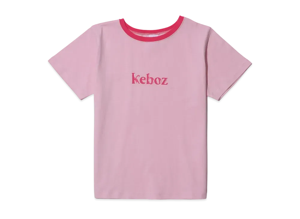 KEBOZ Kw Ringer S/S Tee "Pink"