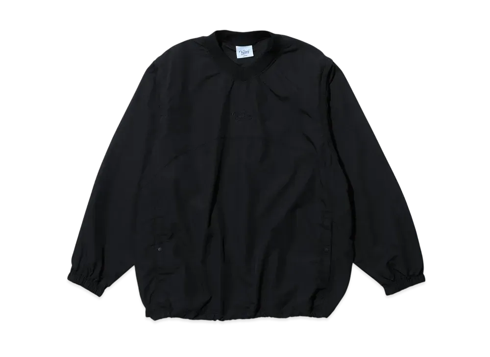 KEBOZ Supplex V Neck Convertible Pullover Jacket "Black"