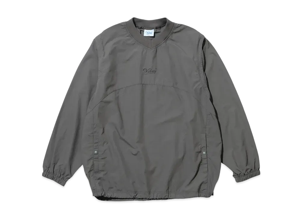 KEBOZ Supplex V Neck Convertible Pullover Jacket "Gray"