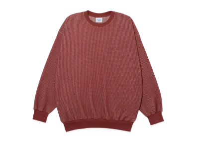 KEBOZ Waffle Crewneck "Burgundy"