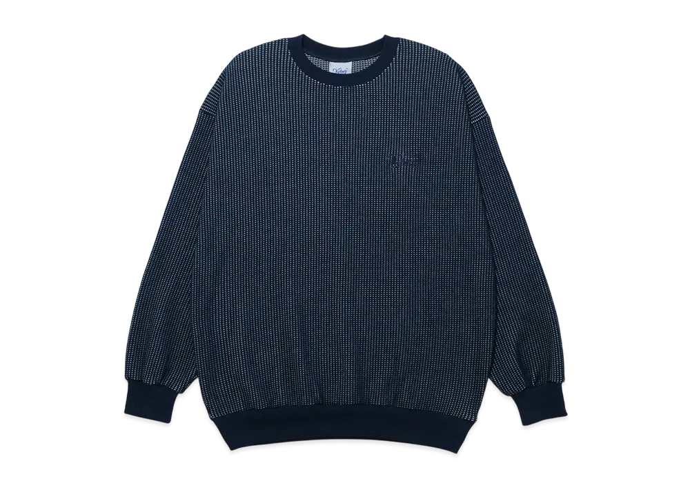KEBOZ Waffle Crewneck "Navy"