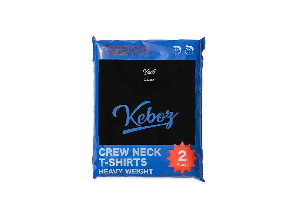 KEBOZ 2 Pack Tee "Black"