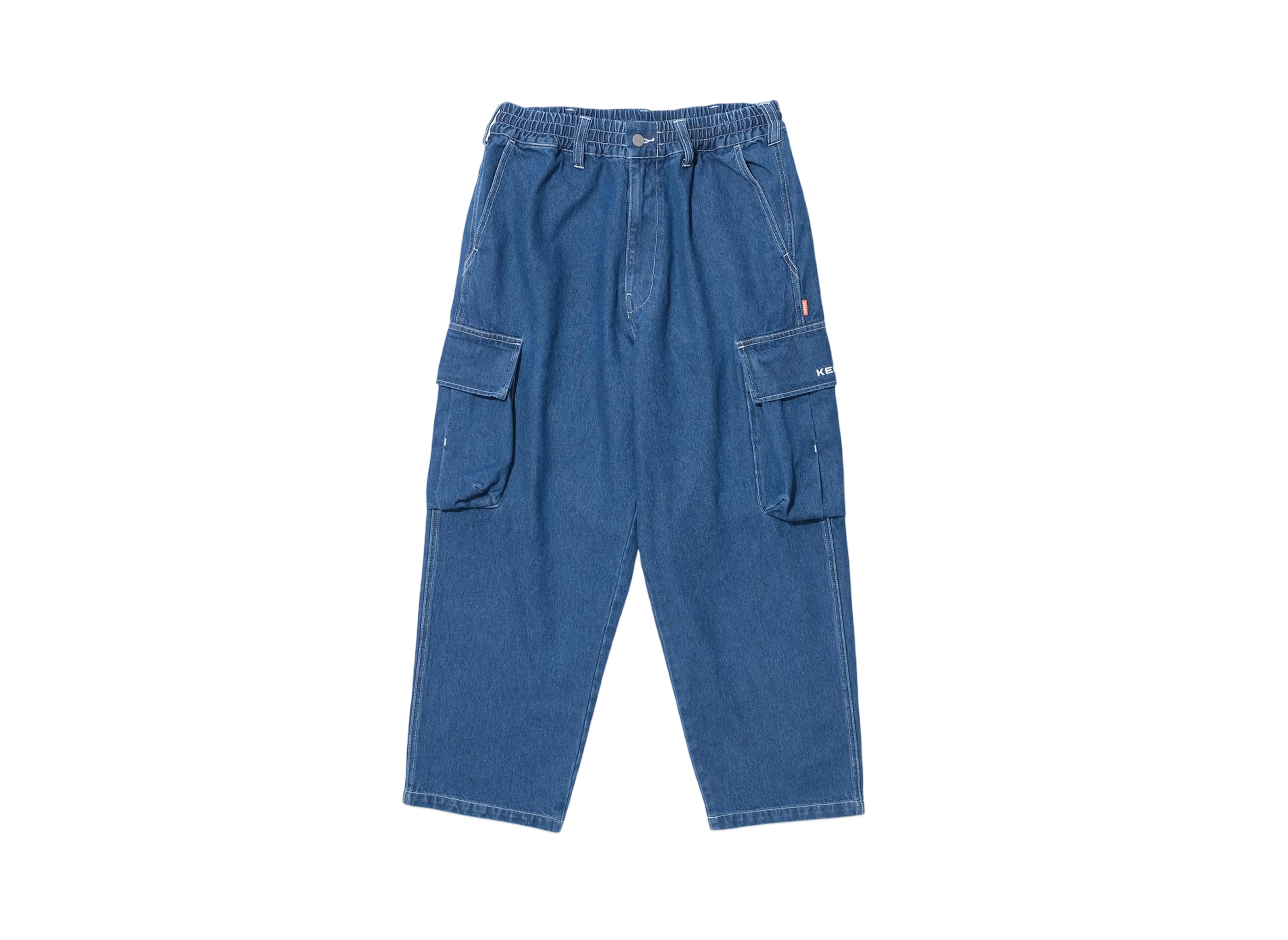 KEBOZ Denim Cargo Pants "Blue"