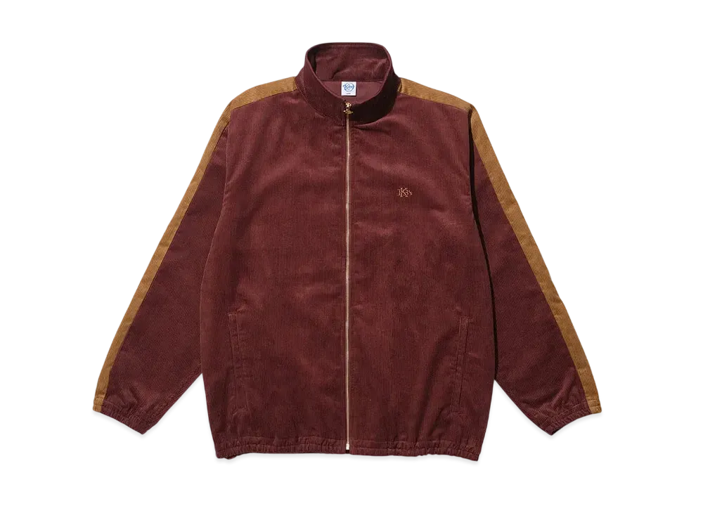 KEBOZ Corduroy Track Jacket "Burgundy"