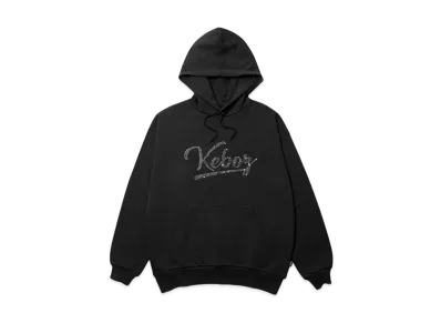KEBOZ Rhinestone Sweat Hoodie "Black"