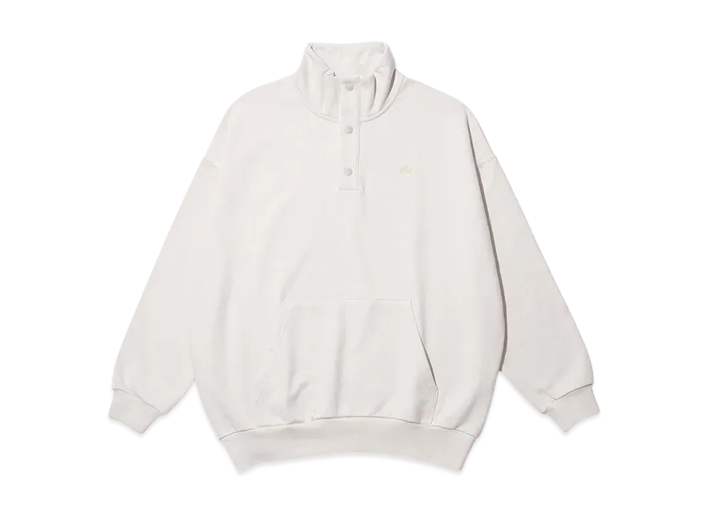 KEBOZ Small Efg Snap Button Sweat Pullover "Cream"
