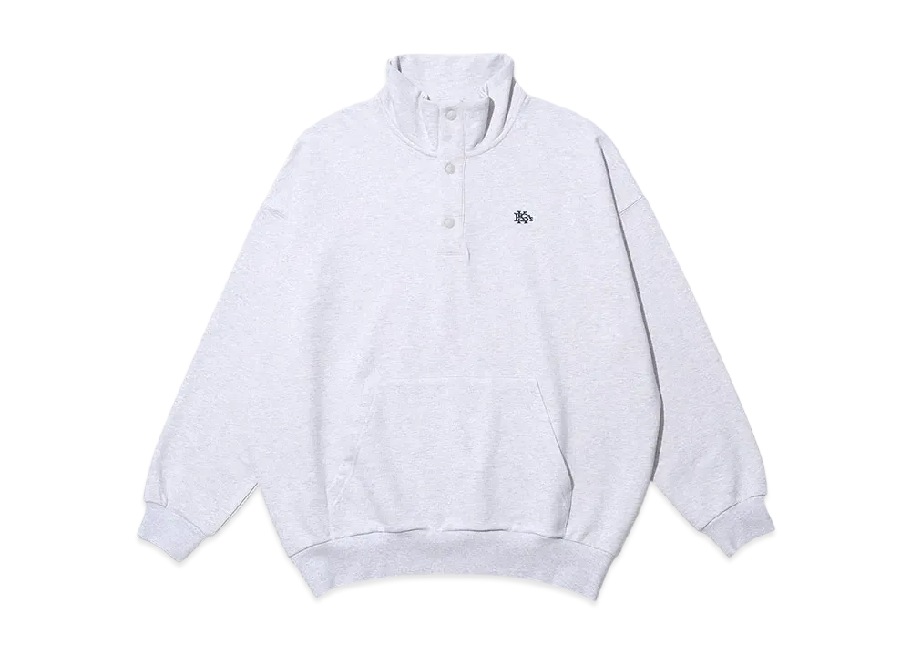 KEBOZ Small Efg Snap Button Sweat Pullover "Gray"