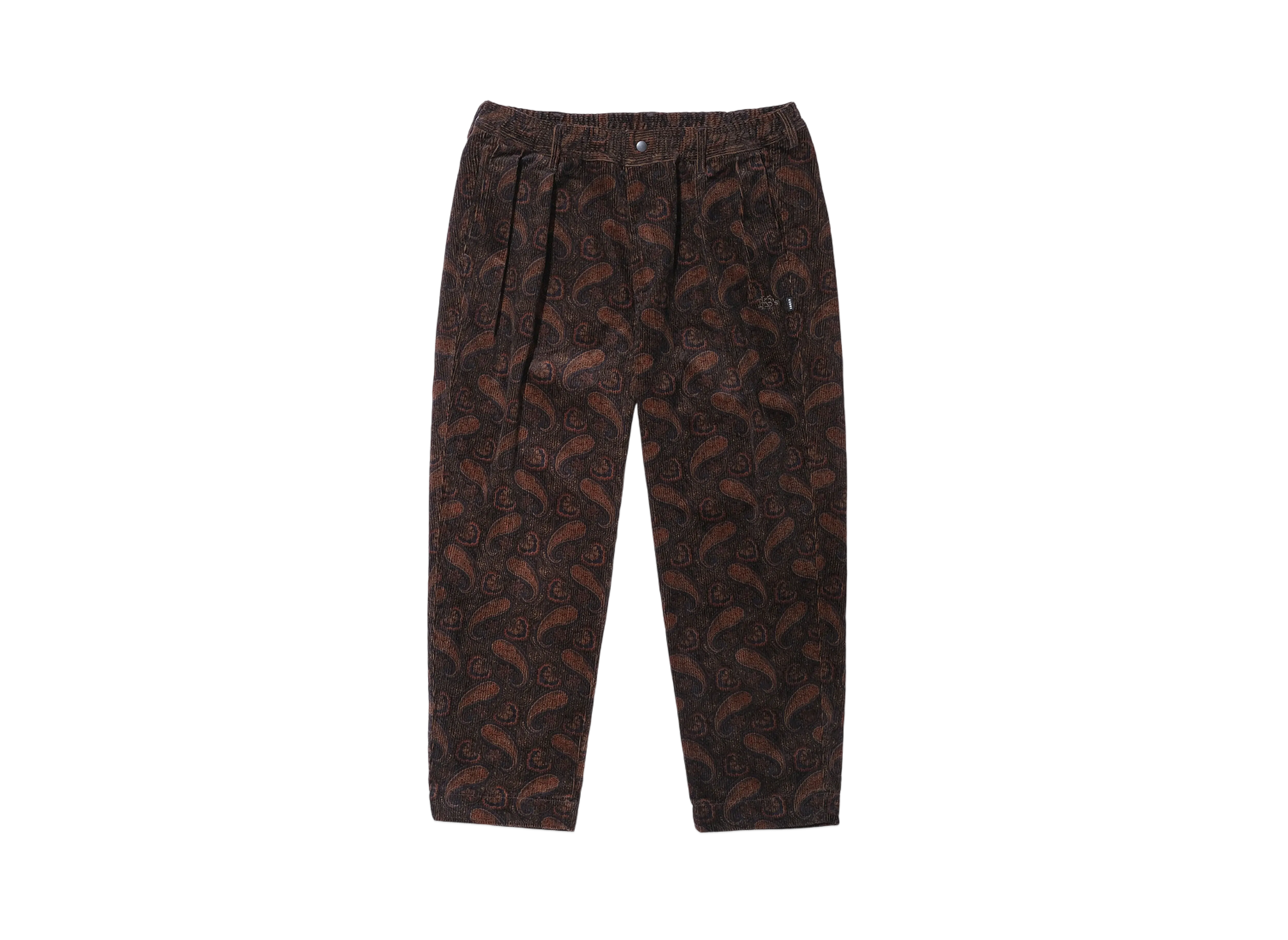KEBOZ Paisley Corduroy Pants "Brown"