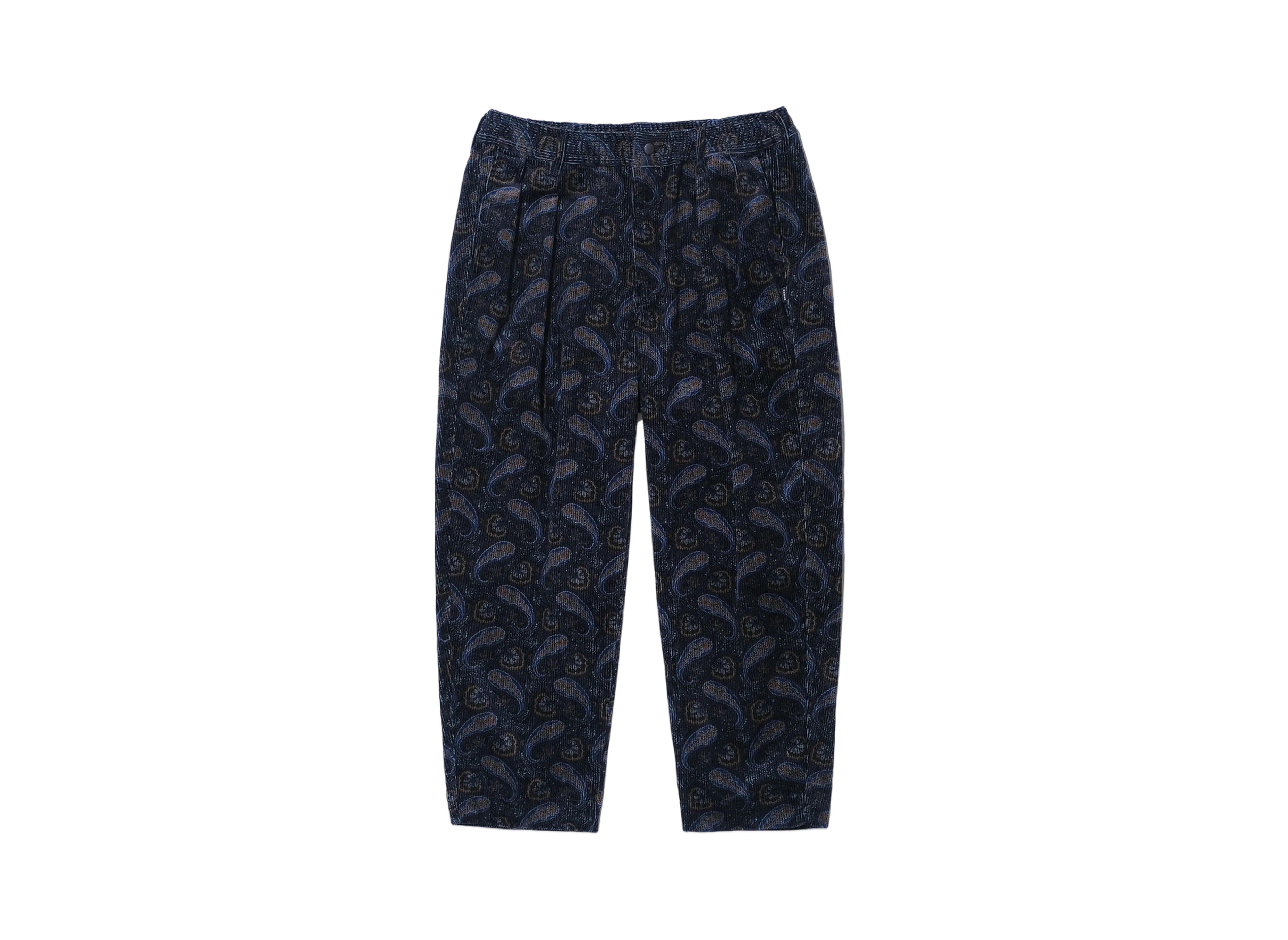 KEBOZ Paisley Corduroy Pants "Blue"